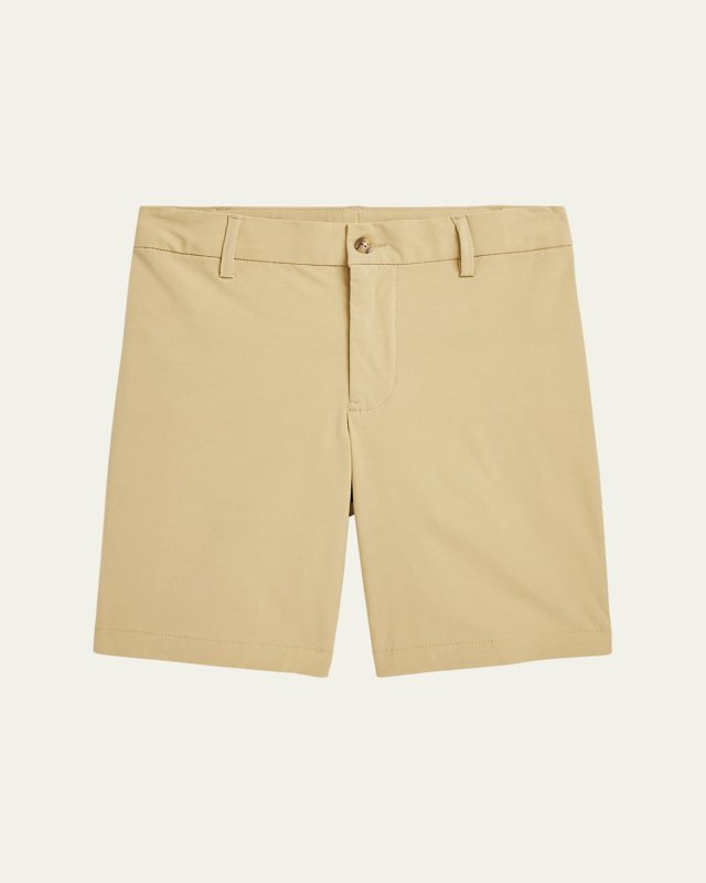 Boy's Pony Embroidered Weekend Shorts, Size 8-20